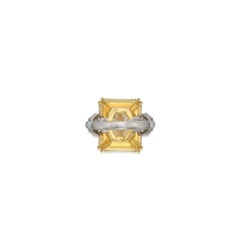 15 Carat Radiant Statement Fancy Yellow  A Crown-Worthy  Rarity  Diamond Ring