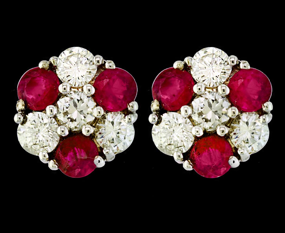 
1.5 Carat  Round Cut Ruby  perfect pair  Post  Earrings  14 Karat  Yellow Gold 
This exquisite pair of earrings are beautifully crafted with 14 karat  Yellow gold .
Weight of 14 K gold 5.3 grams
 Fine  6 Round Cut Ruby weighing approximately 1.5