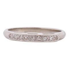 .15 Carat Total Weight Art Deco Diamond 14 Karat White Gold Engagement Ring