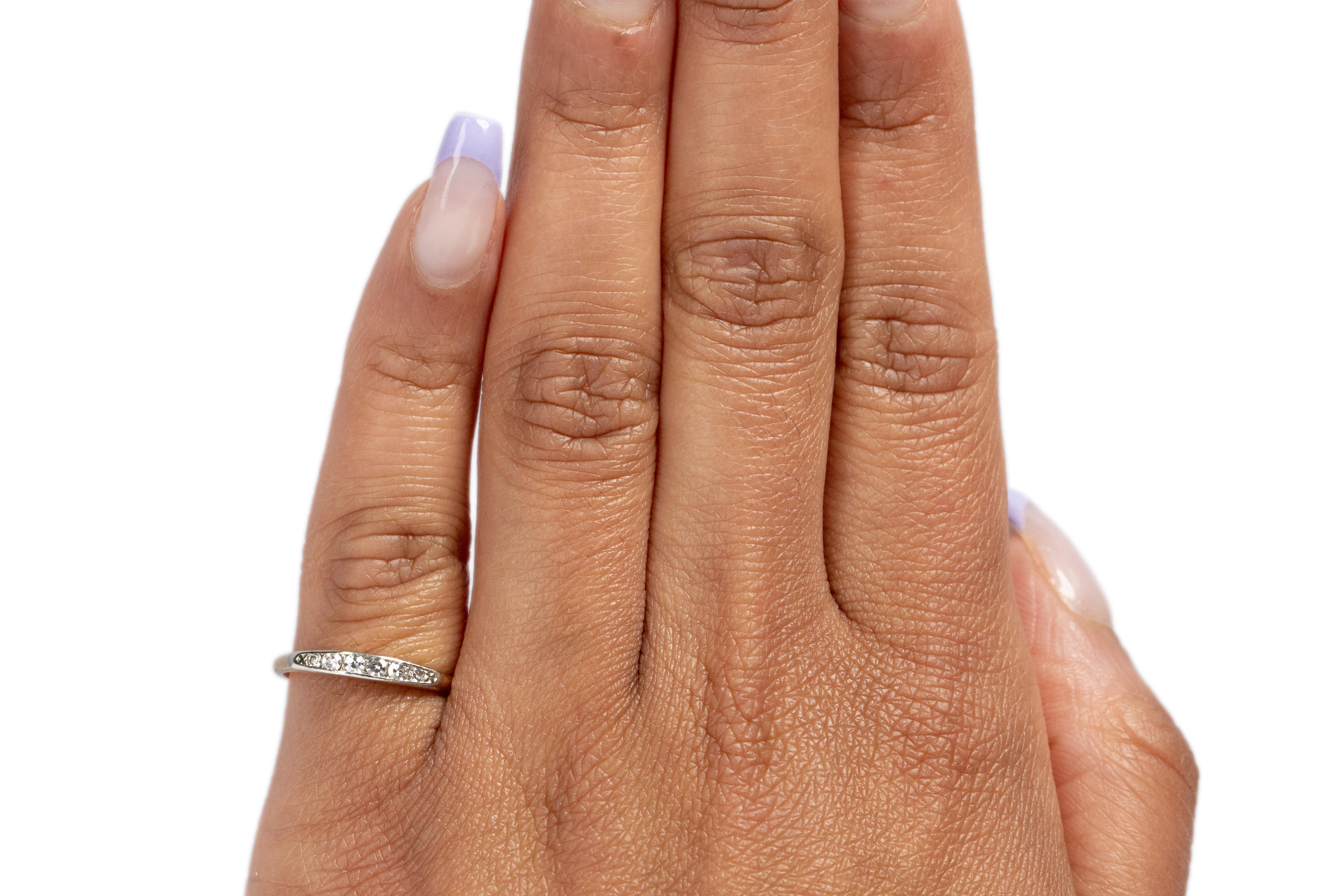 Women's .15 Carat Total Weight Art Deco Diamond 14 Karat Yellow Gold Engagement Ring