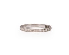 .15 Karat Gesamtgewicht Art Deco Diamant Platin Verlobungsring