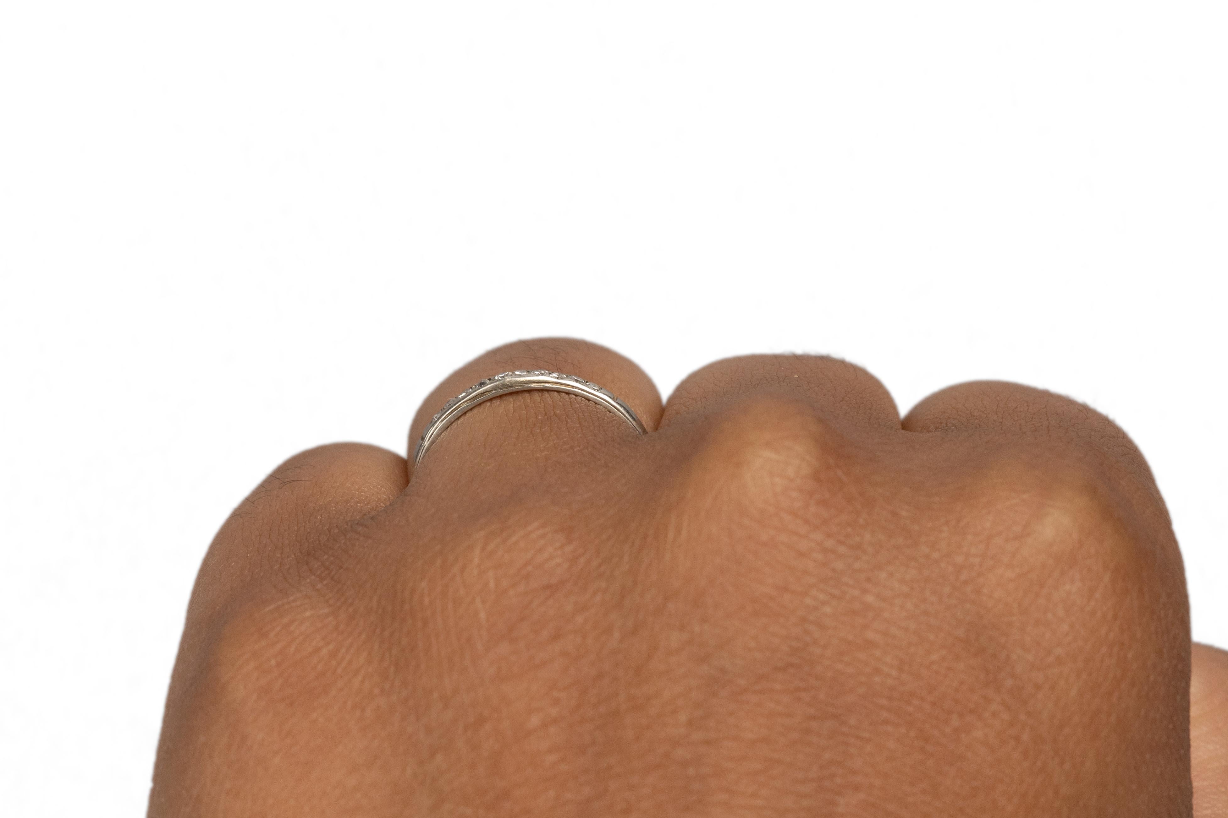 Bague de fiançailles Art Déco en platine avec diamants de 15 carat de poids total en vente 1