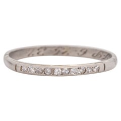 .15 Carat Total Weight Art Deco Diamond Platinum Engagement Ring