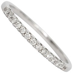 Alliance en or blanc avec diamants d'un poids total de 0,15 carat