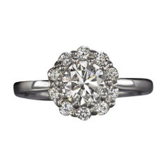 1.bague de fiançailles à anneau rond 5 Carat avec diamants Excellent Cut Wedding Set