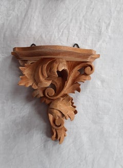 15 Carved Wooden Wall Brackets in Rococo Style