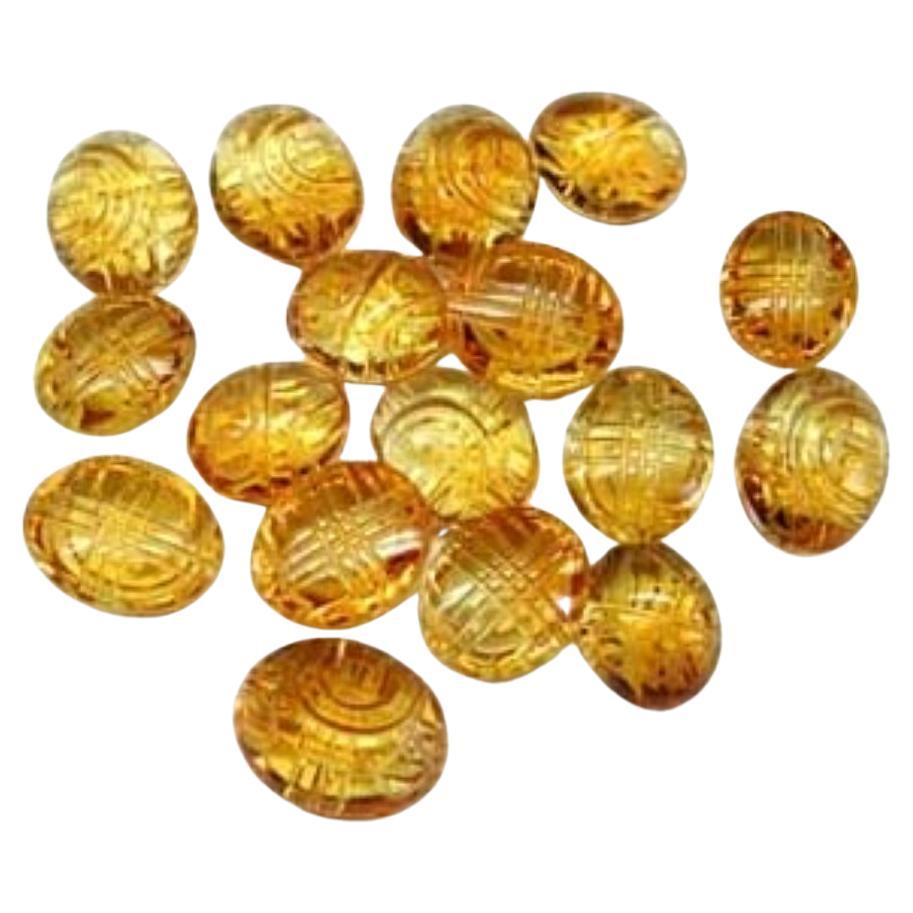 15 Citrine Carvings Cts 83.22