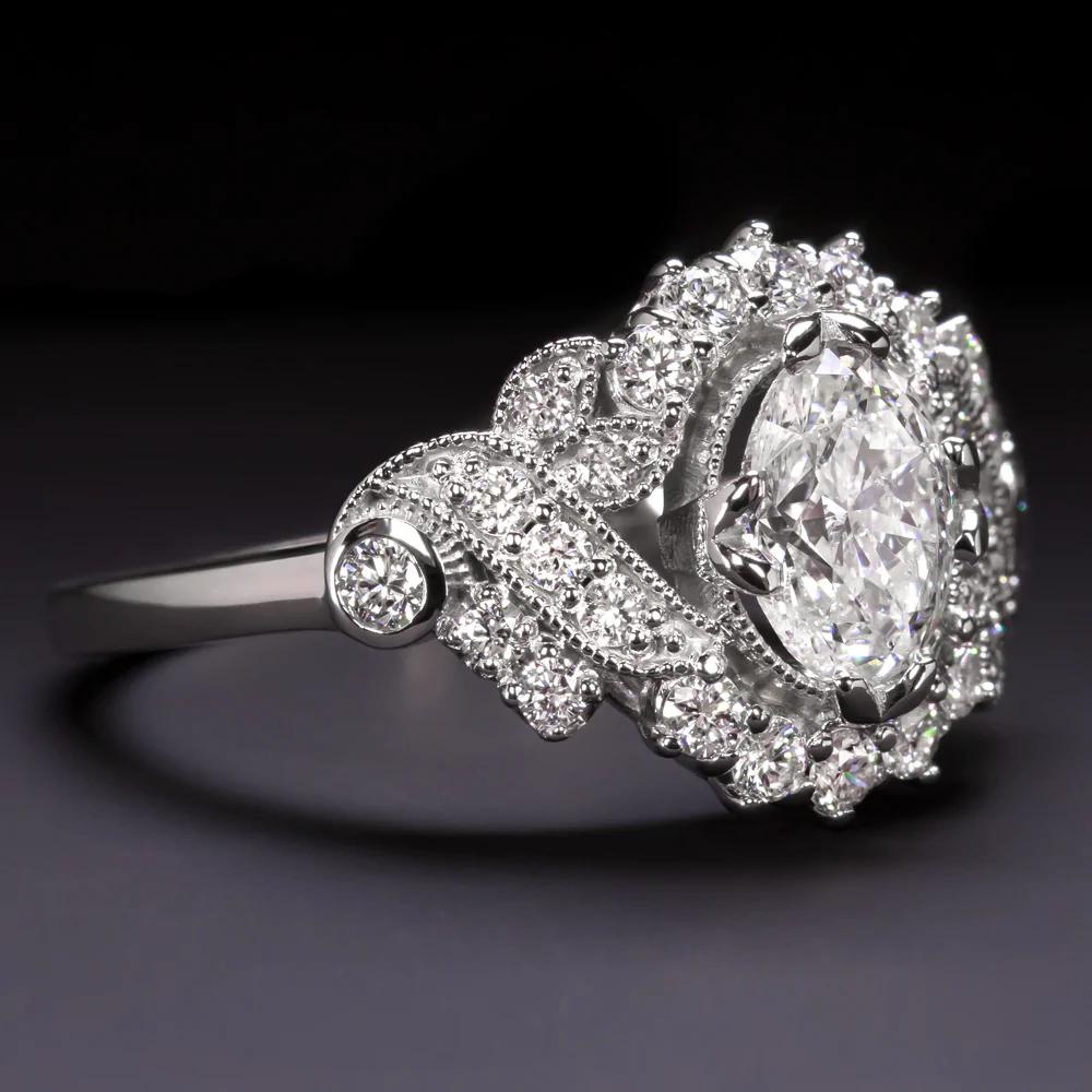 1.5 ct oval diamond ring