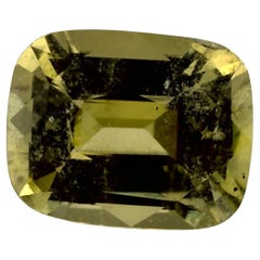 1.5 Ct Green Sapphire Cushion Loose Gemstone
