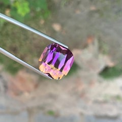 15 Ct Natural Ametrine Cushion Cut Bicolor Gemstone for Pendant and Ring Jewelry