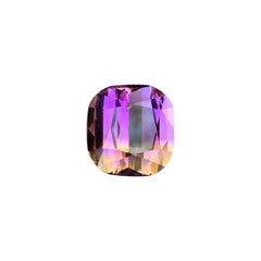15 Ct Natural Ametrine Cushion Cut Bicolor Gemstone for Pendant and Ring Jewelry