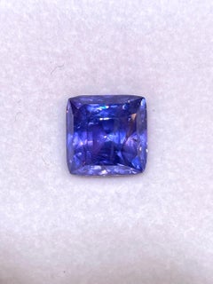 Saphir de Birmanie de 15 carats, non traité thermiquement, violet, certificat de la Guild