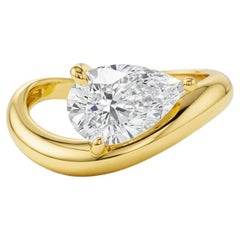 1.5 ct Pear moissanite silver, gold ring 1.5 ct Pear moissanite silver, gold ring
