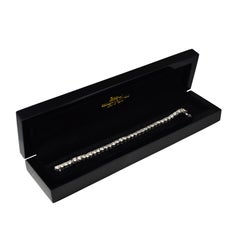 15 Ct Round Brilliant Cut Diamond Tennis Bracelet in White Gold