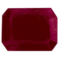 1.5 Ct Ruby Octagon Cut Loose Gemstone