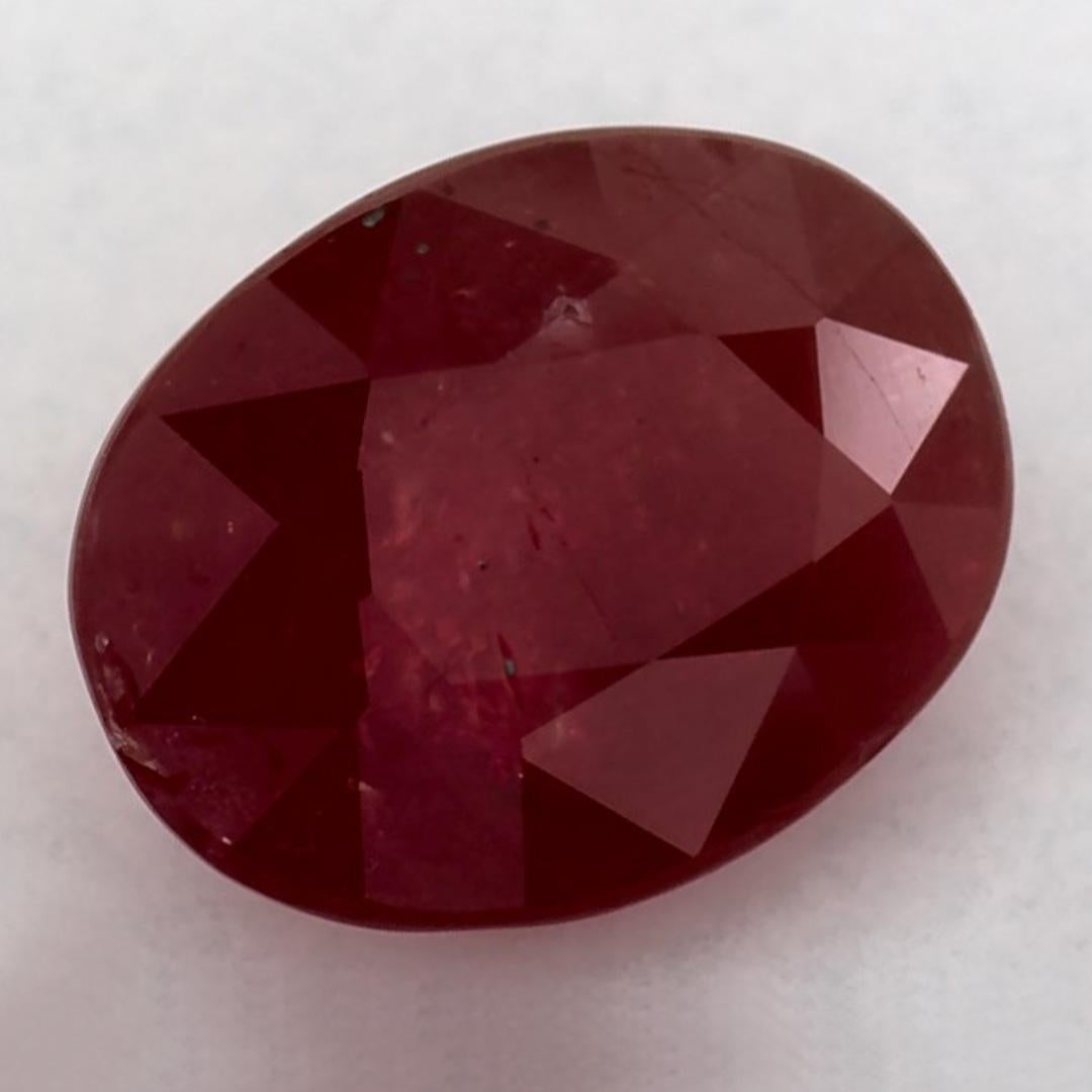 Taille ovale 1.50 Ct Ruby Oval Loose Gemstone (pierre précieuse en vrac) en vente