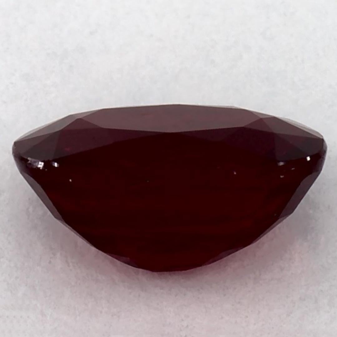 1.5 Ct Ruby Oval Loose Gemstone im Zustand „Neu“ im Angebot in Fort Lee, NJ