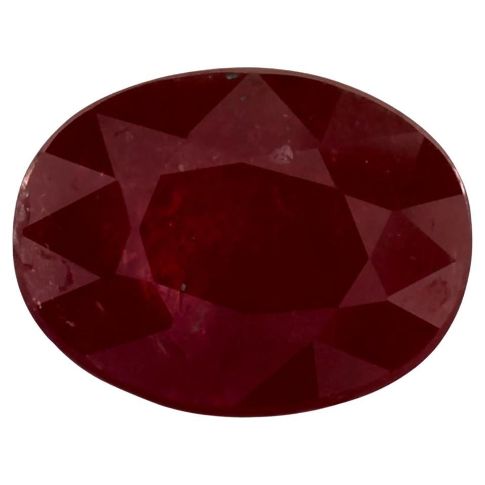 1.50 Ct Ruby Oval Loose Gemstone For Sale