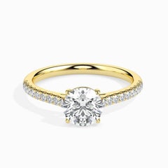 1.5 cts Moissanite Wedding Ring 925 sterling Silver yellow gold plated