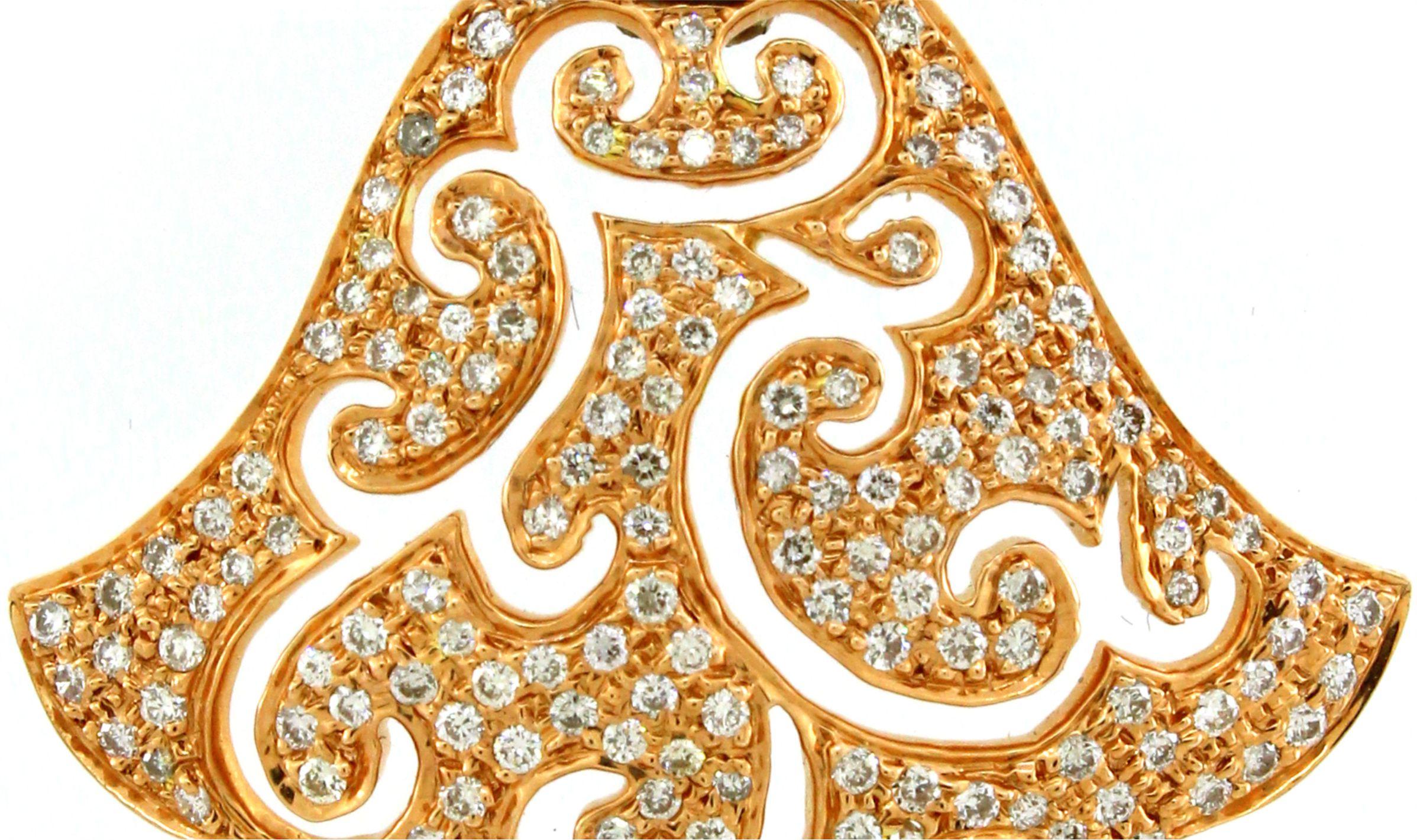 Moderne Pendentif en diamant blanc de 1.5 cts en vente