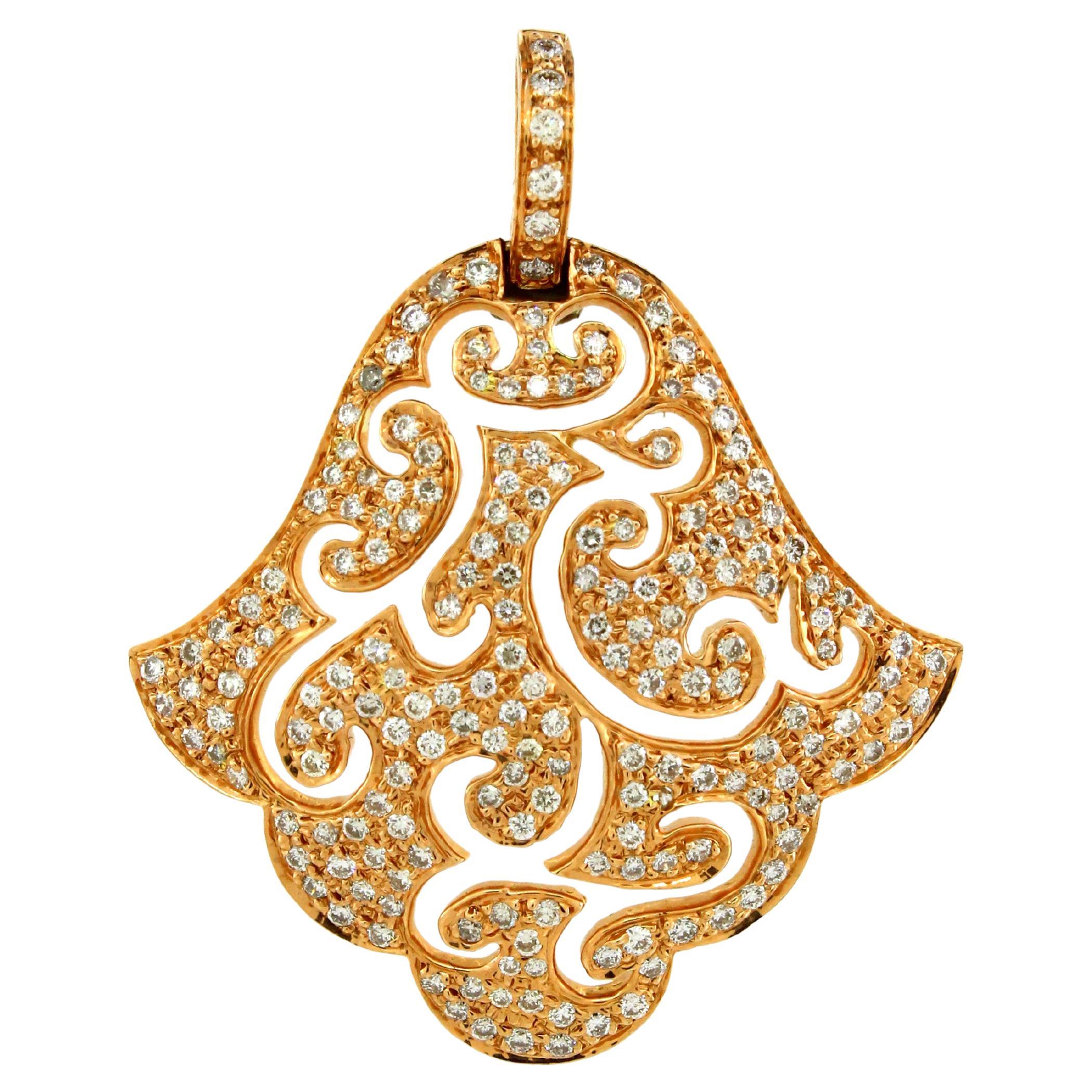 Ciondolo con diamante bianco da 1.5 carati