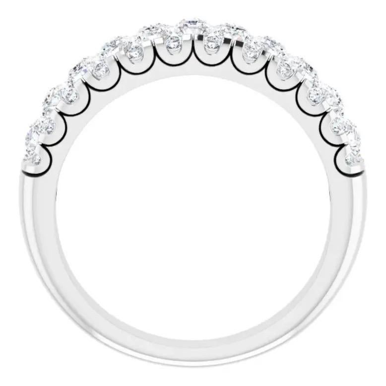1.5 CTW Diamantes Anillo de Boda de Oro Blanco de 14K en Nuevo estado para la venta en West Palm Beach, FL
