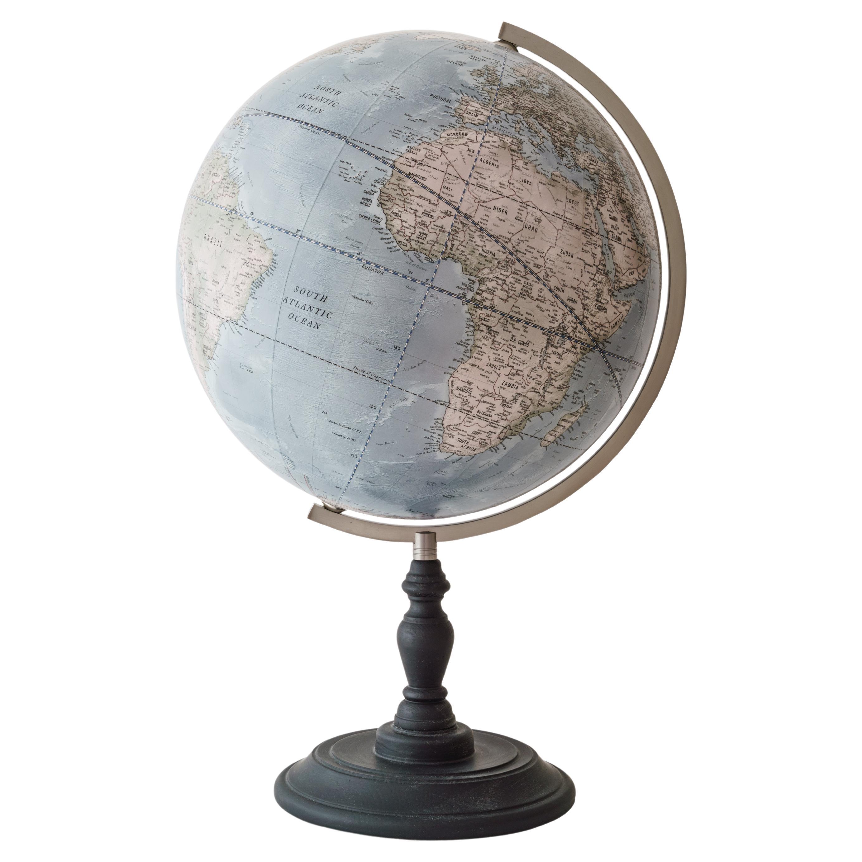 15" diameter Modern Classic Contemporary Globe For Sale