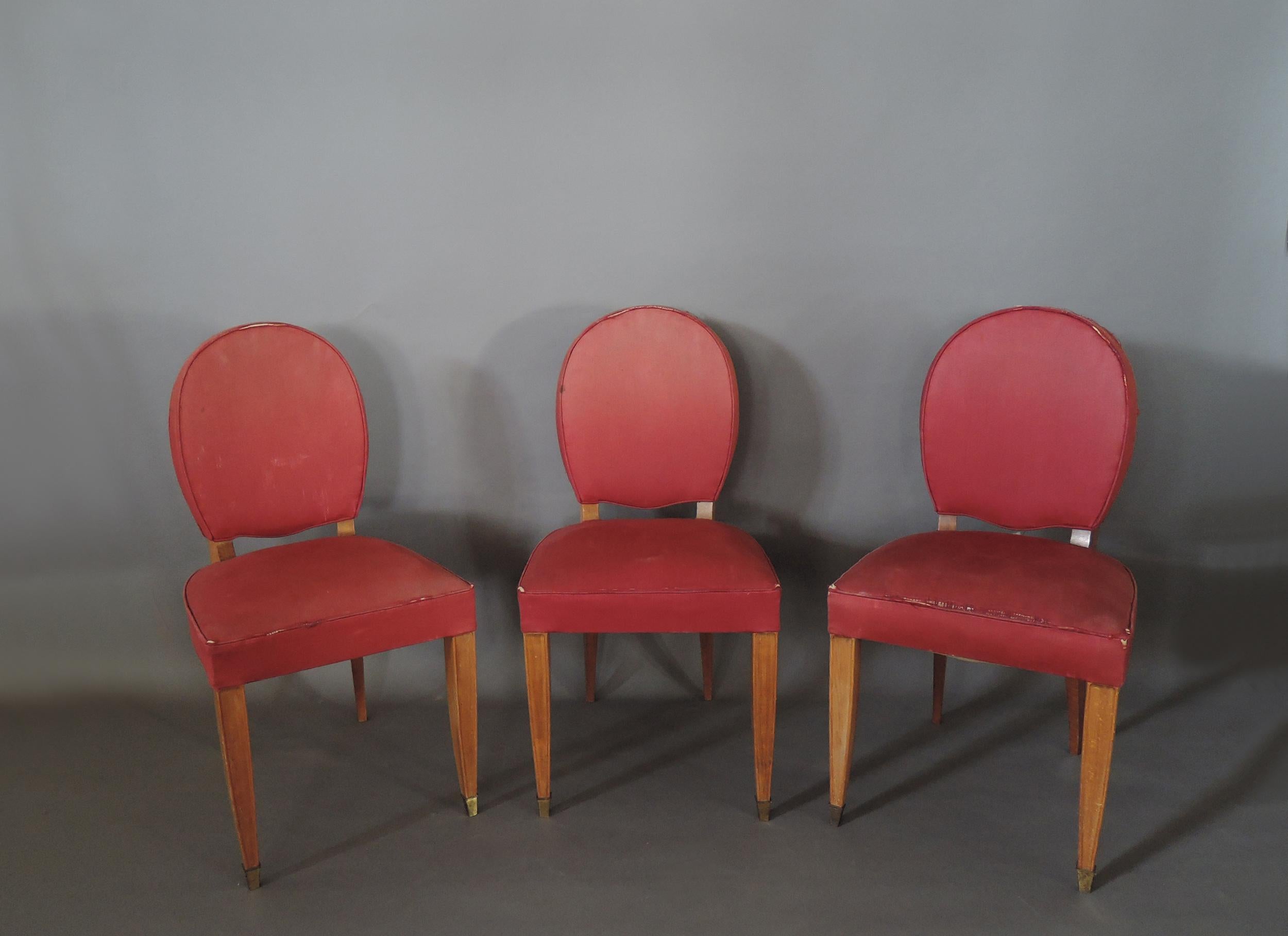 15 Fine French Art Deco Dining Chairs 6