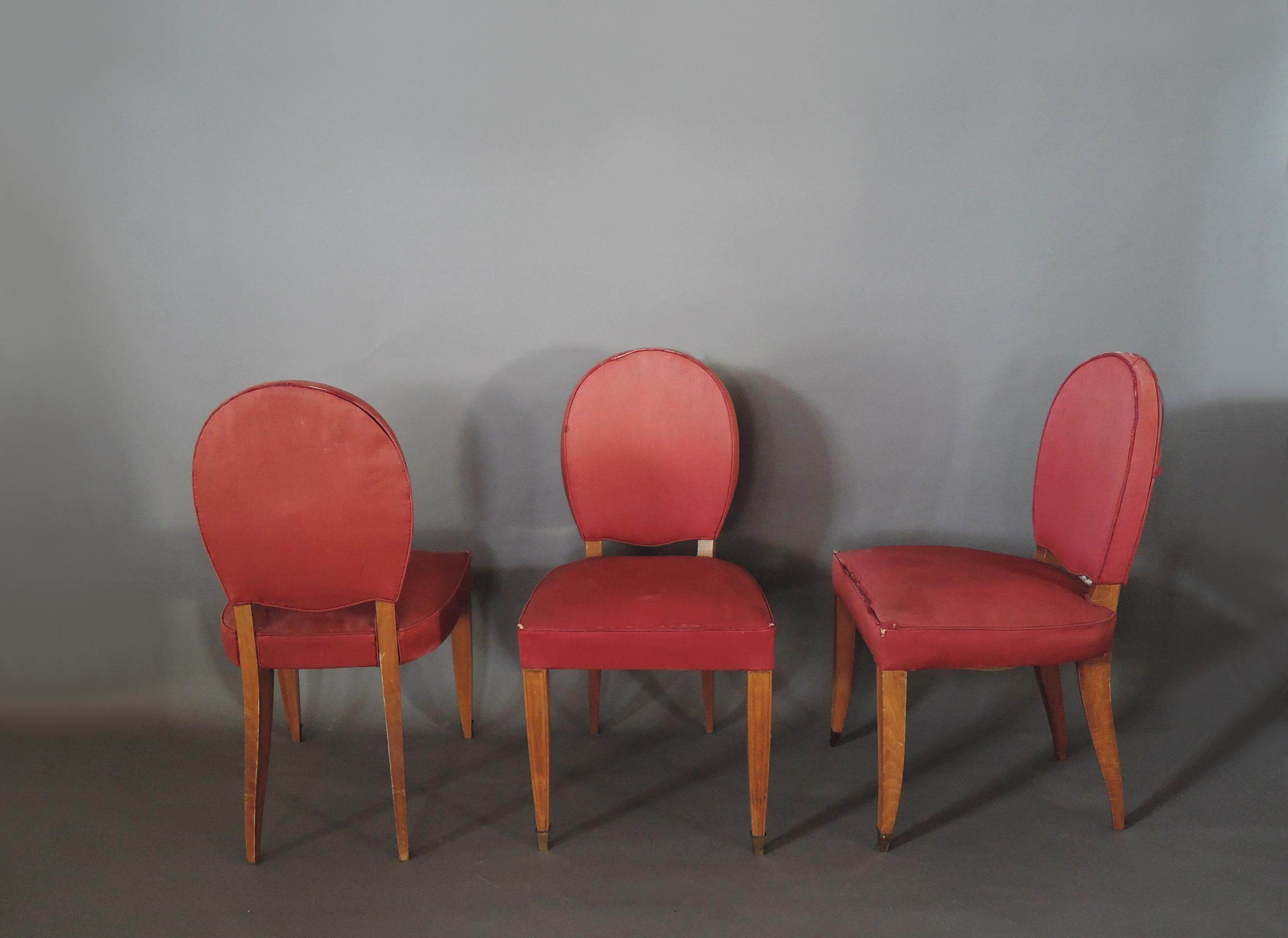 15 Fine French Art Deco Dining Chairs 7