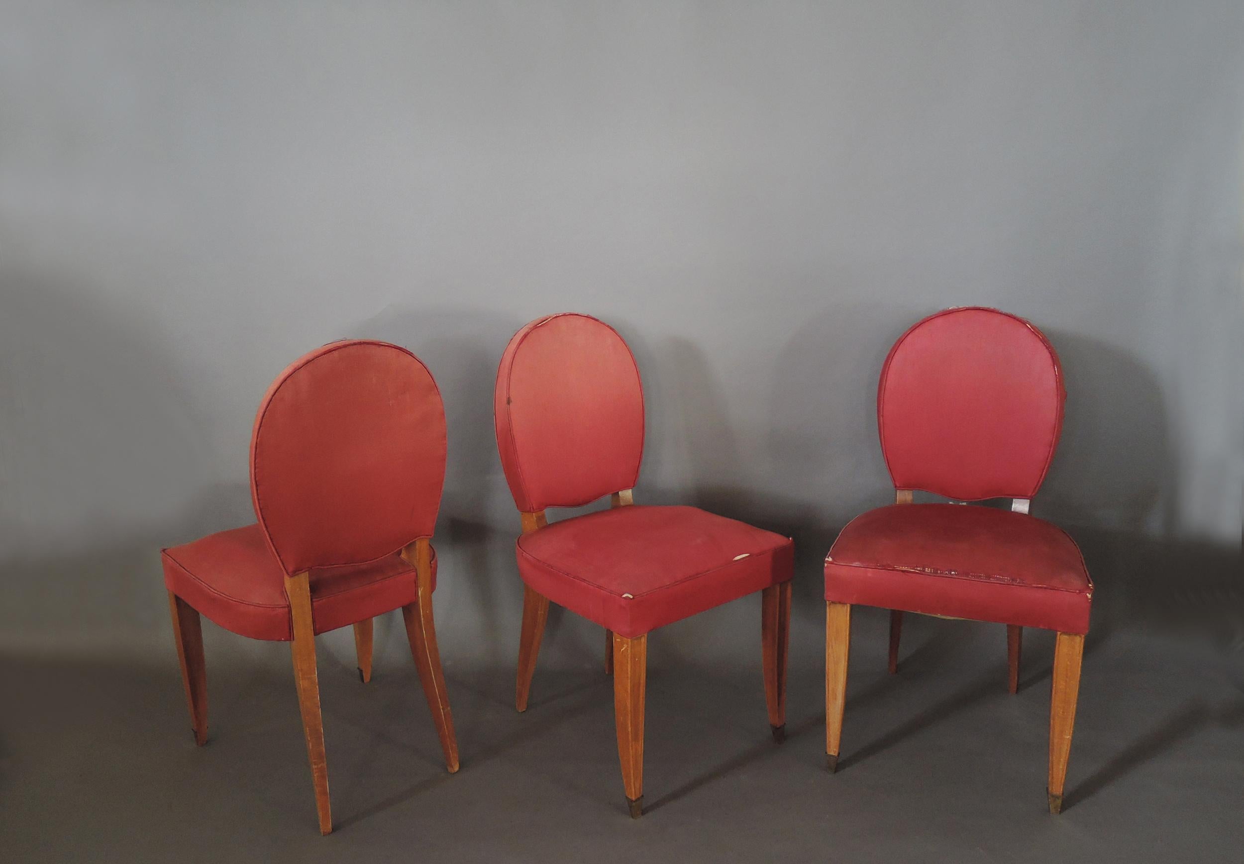 15 Fine French Art Deco Dining Chairs 8