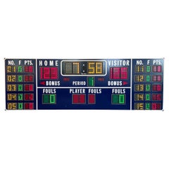 Used 15 Foot Fair Play Basketball Scoreboard, 1980s