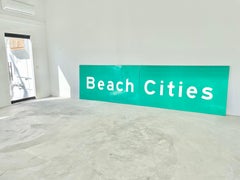 Los Angeles Freeway Sign 'Beach Cities"