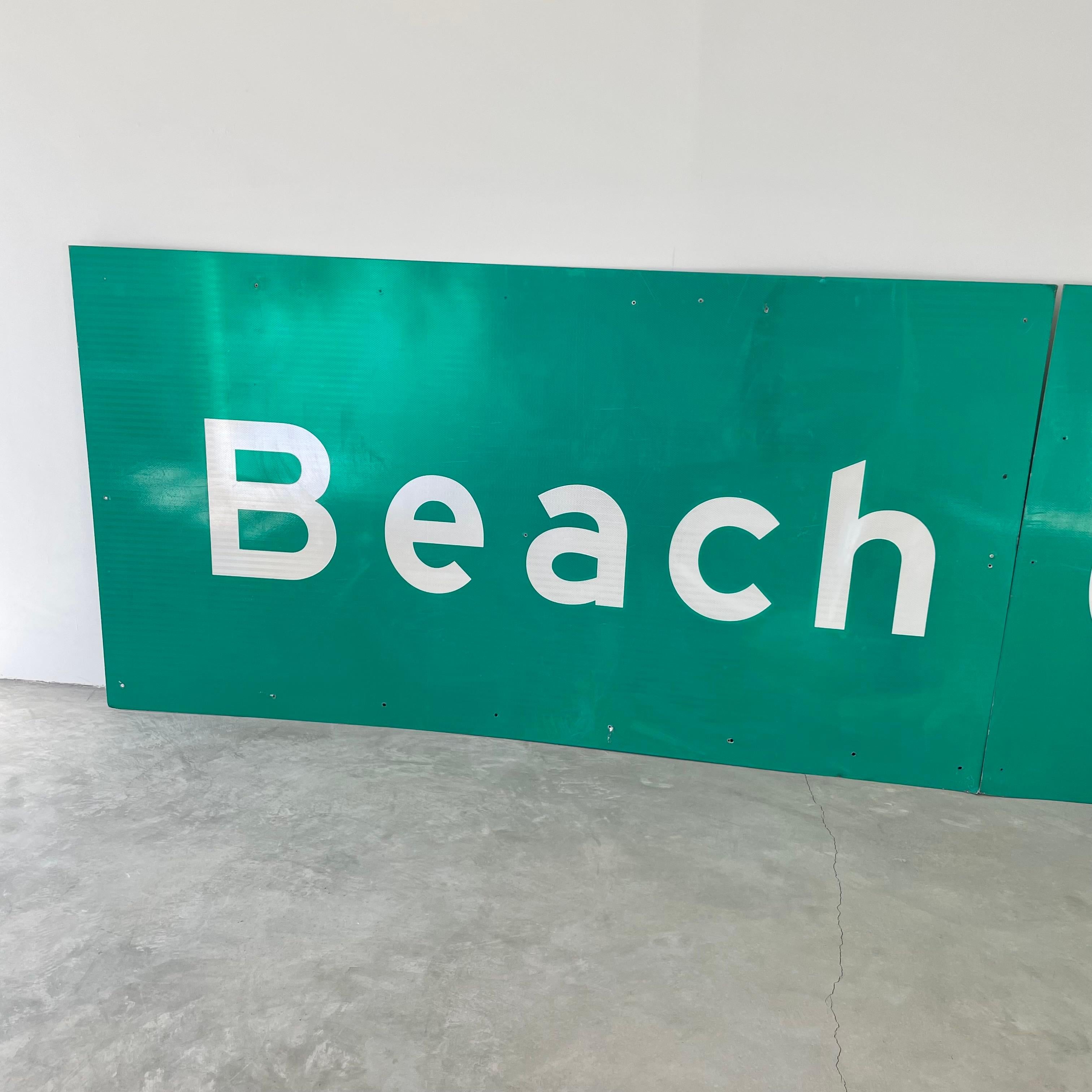 Los Angeles Freeway Sign 'Beach Cities
