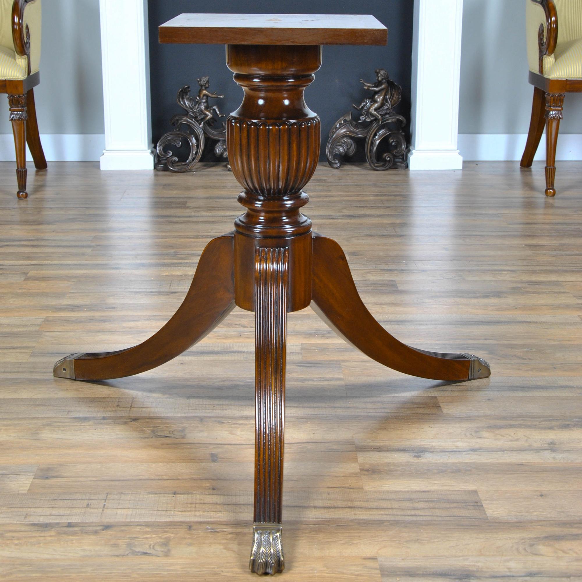 Contemporary 15 Foot Mahogany Dining Table For Sale