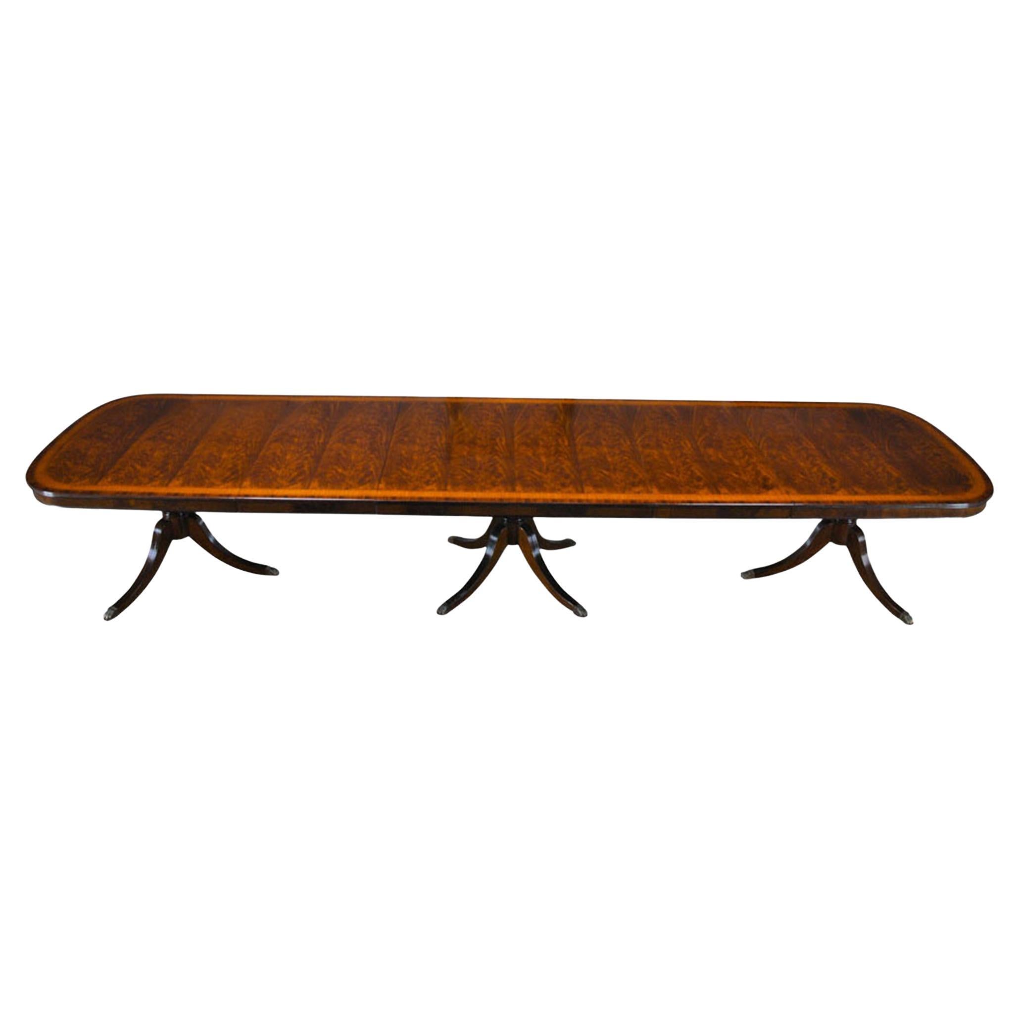15 Foot Mahogany Dining Table For Sale