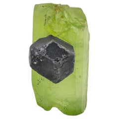 15 grammi di combinazione artistica di cristallo di magnetite e peridoto dal Pakistan