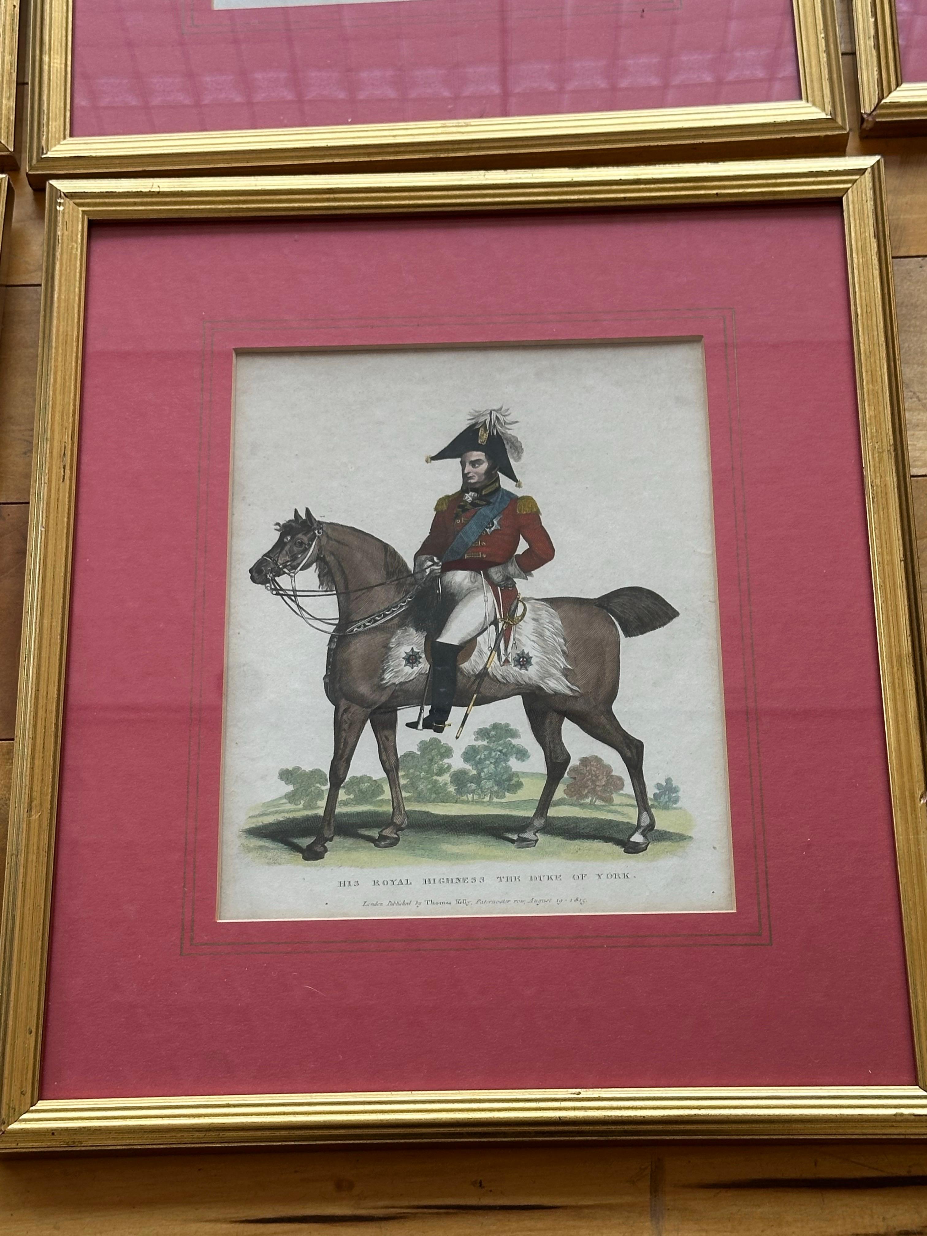 15 handkolorierte Stiche der wichtigsten Akteure der napoleonischen Kriege im Angebot 1