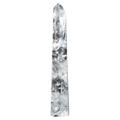 15 in Water-Clear Quartz Crystal Obelisk from Diamantina, Brazil