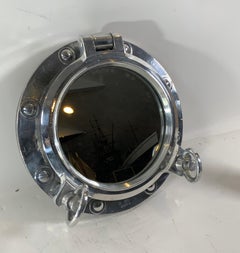 Aluminum Ship's Porthole Mirror