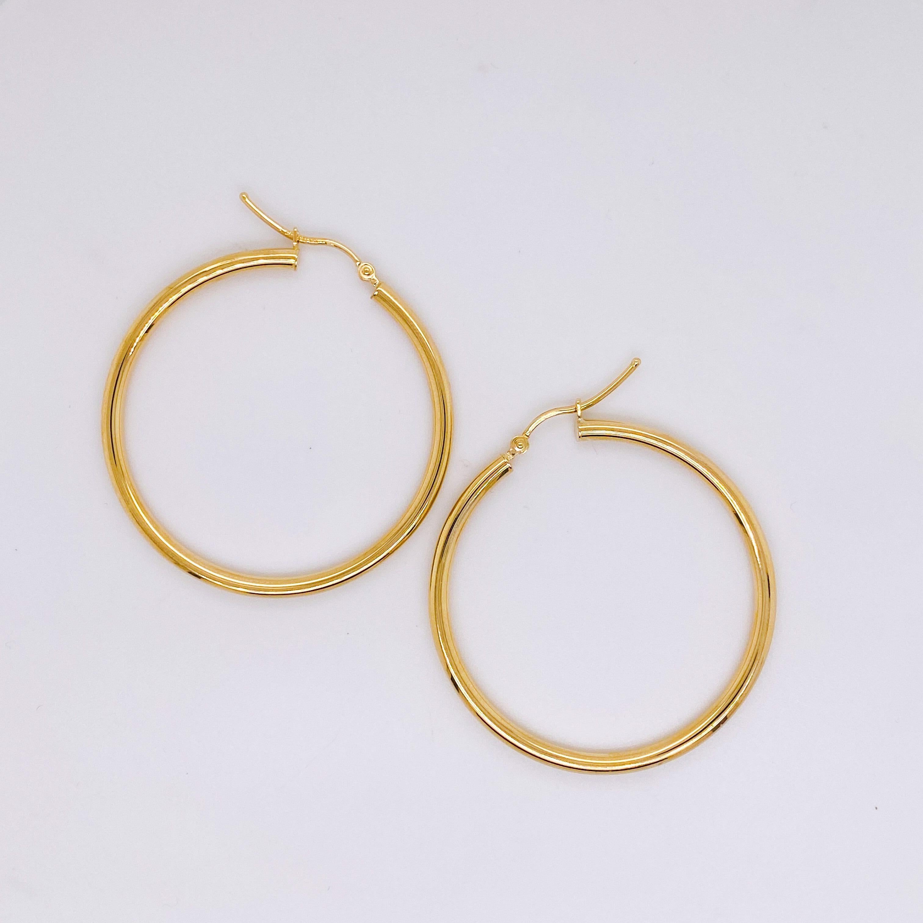 1.5 inch hoop earrings