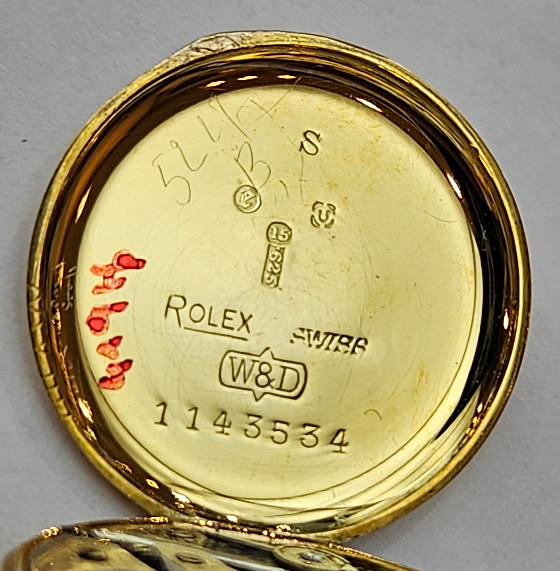 Montre Rolex vintage en or 15 carats à remontage manuel pour femmes, collectionneurs en vente 9