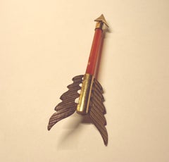 15 Kt Gold viktorianischen schottischen Karneol Cupid's Arrow Brosche