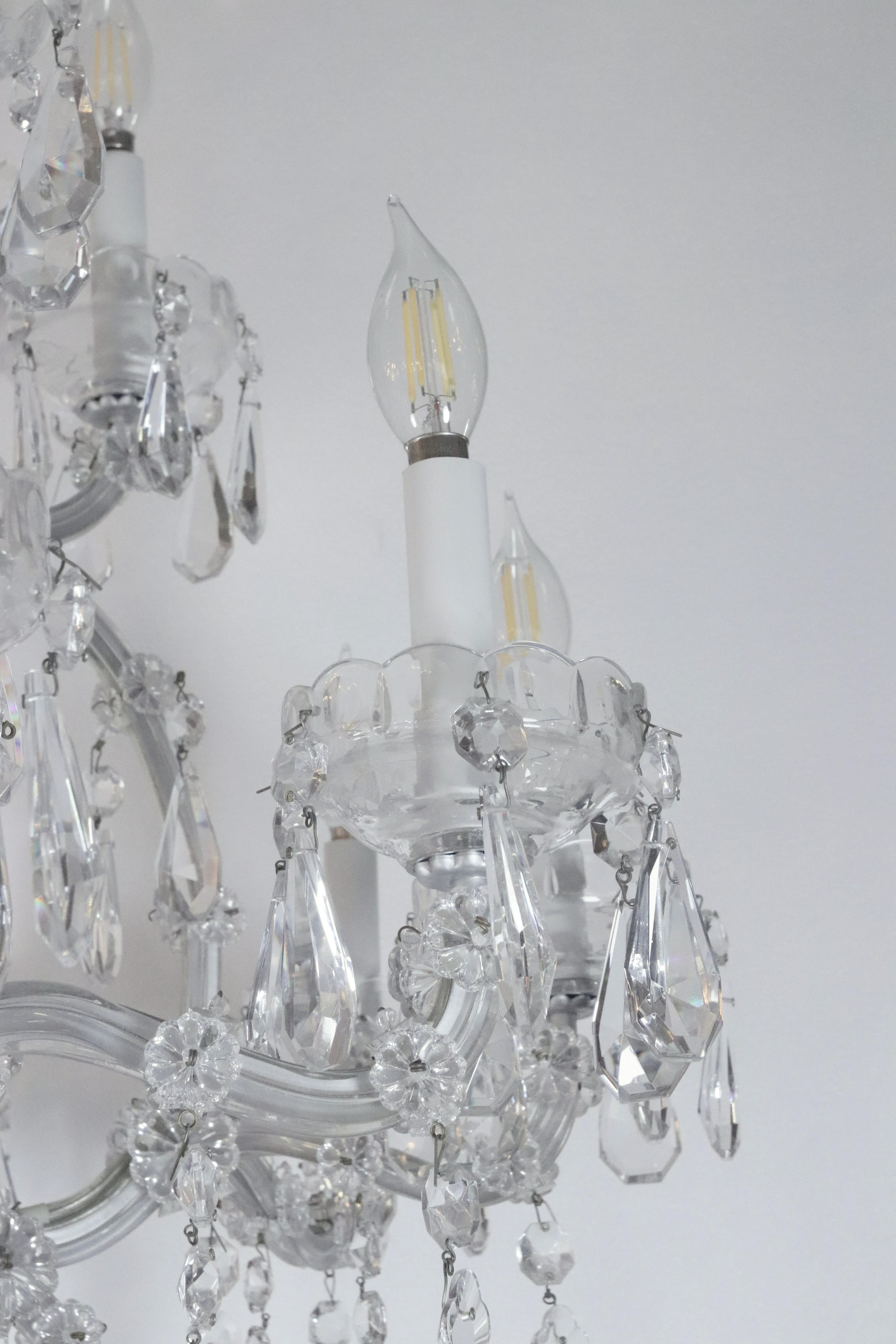 Lampadario di cristallo a 15 luci Marie Therese in vendita 5