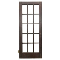 15 Pane Beveled Lite Wood French Door