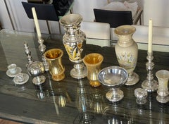 15 pcs Antique and Vintage Mercury Glass Collection