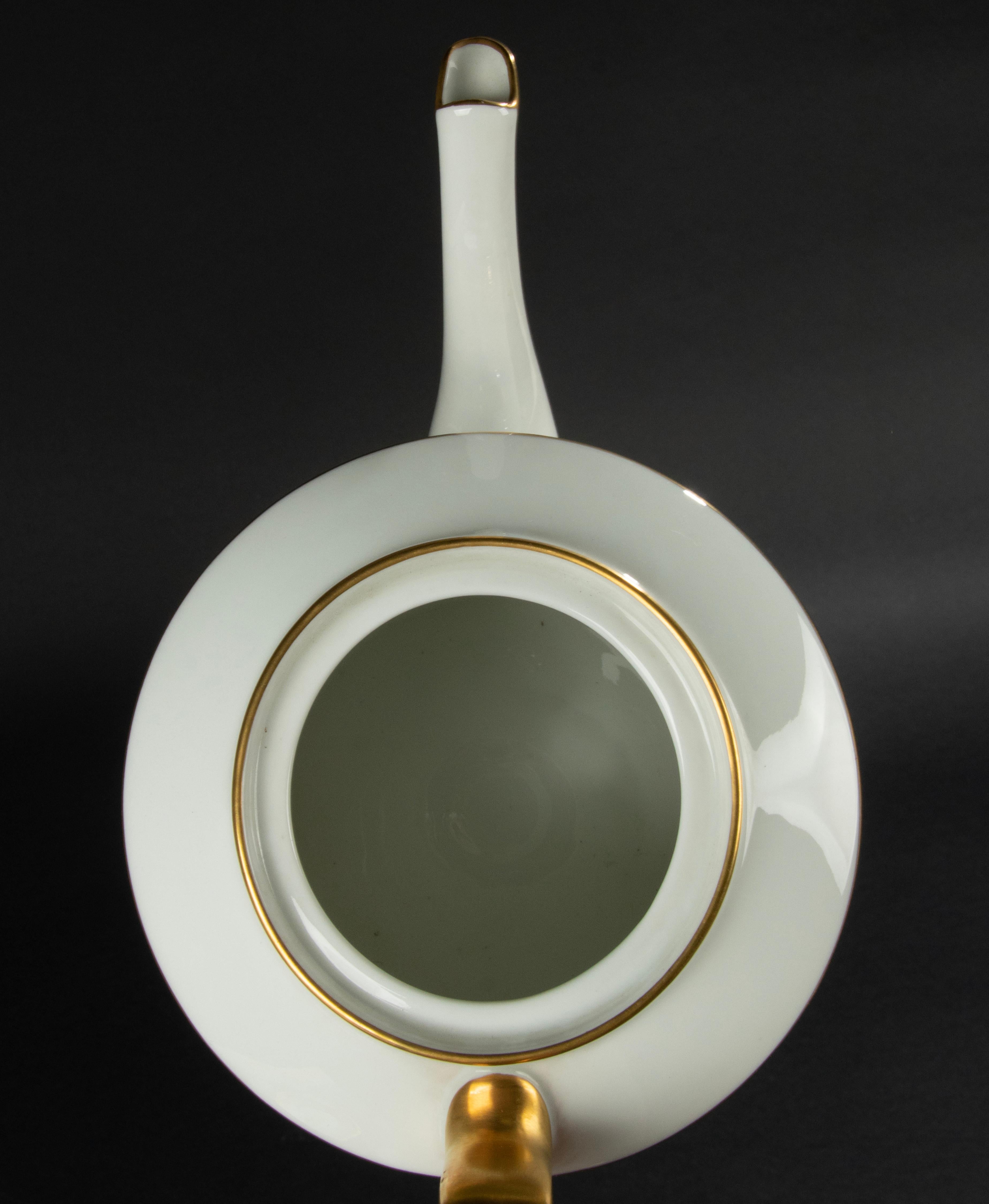 15-Piece Porcelain Tea Set, Royal Limoges, Relief Gilded  9