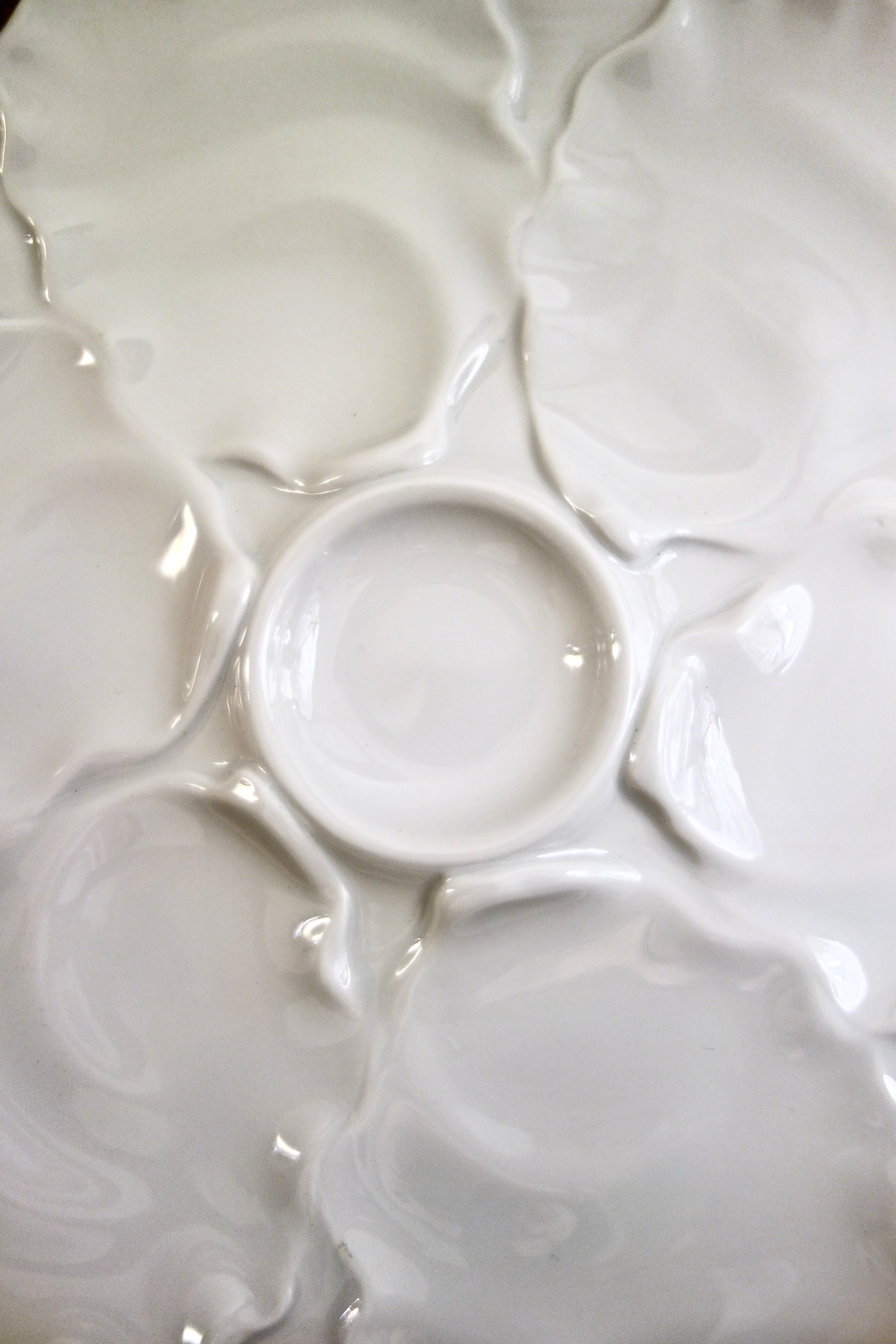 15 Porcelain Oyster Plate Service by HutschenReuthen, Germany 1960s For Sale 1