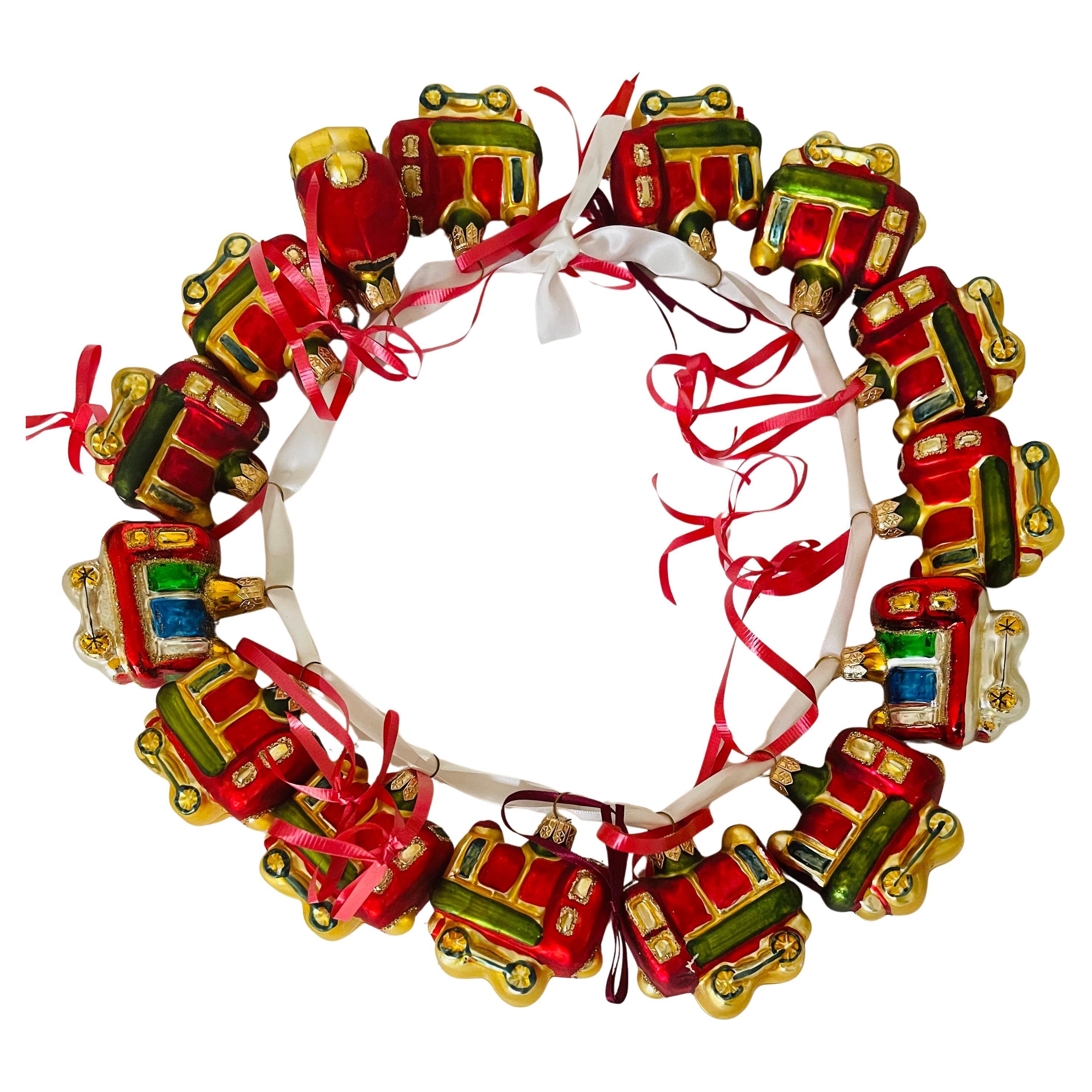 15 S Vintage European Weihnachtsschmuck Züge im Angebot