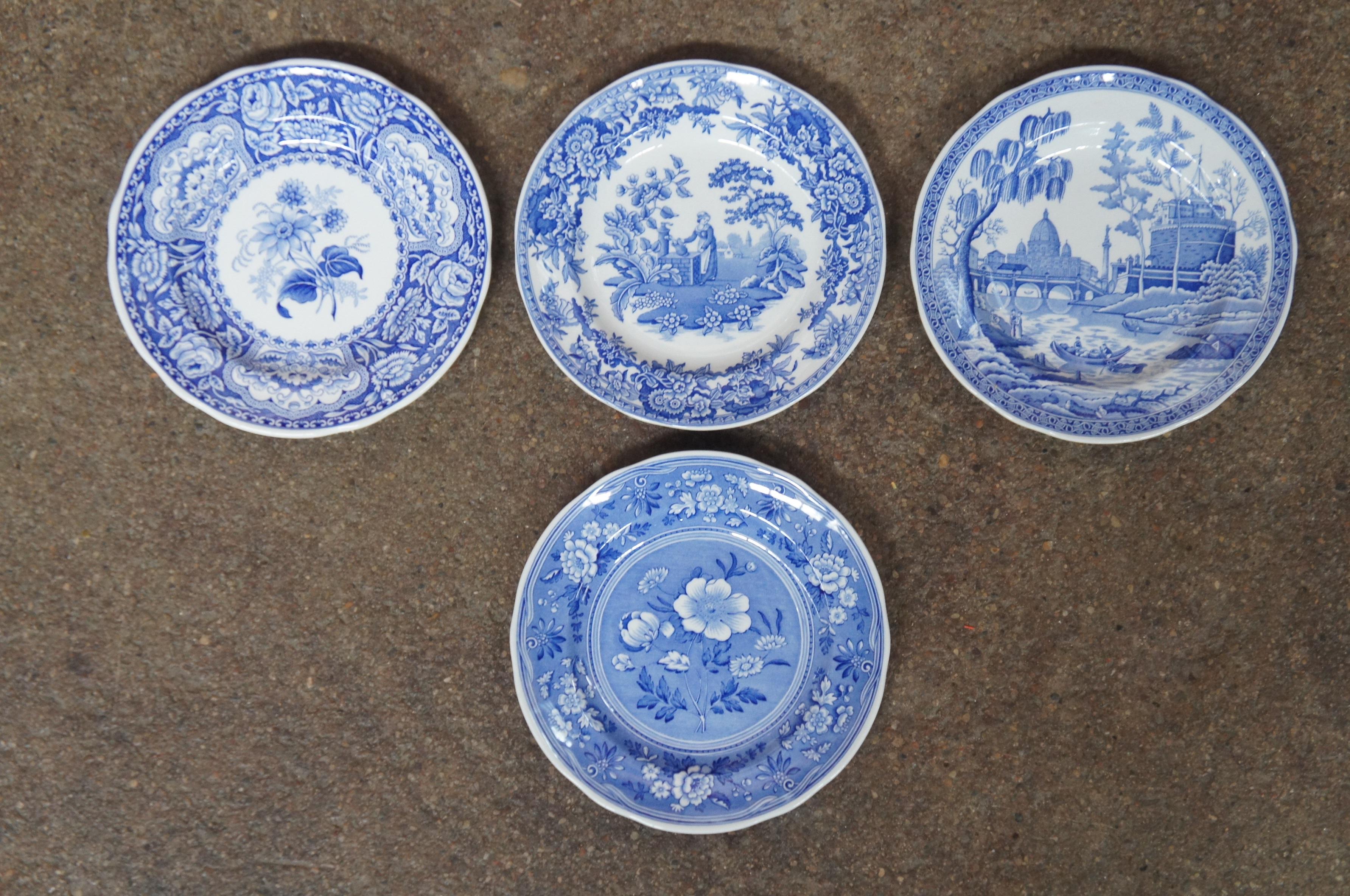 15 Spode Blue Room Collection China Bread Dinner Plates Pitcher Girl at Well 1