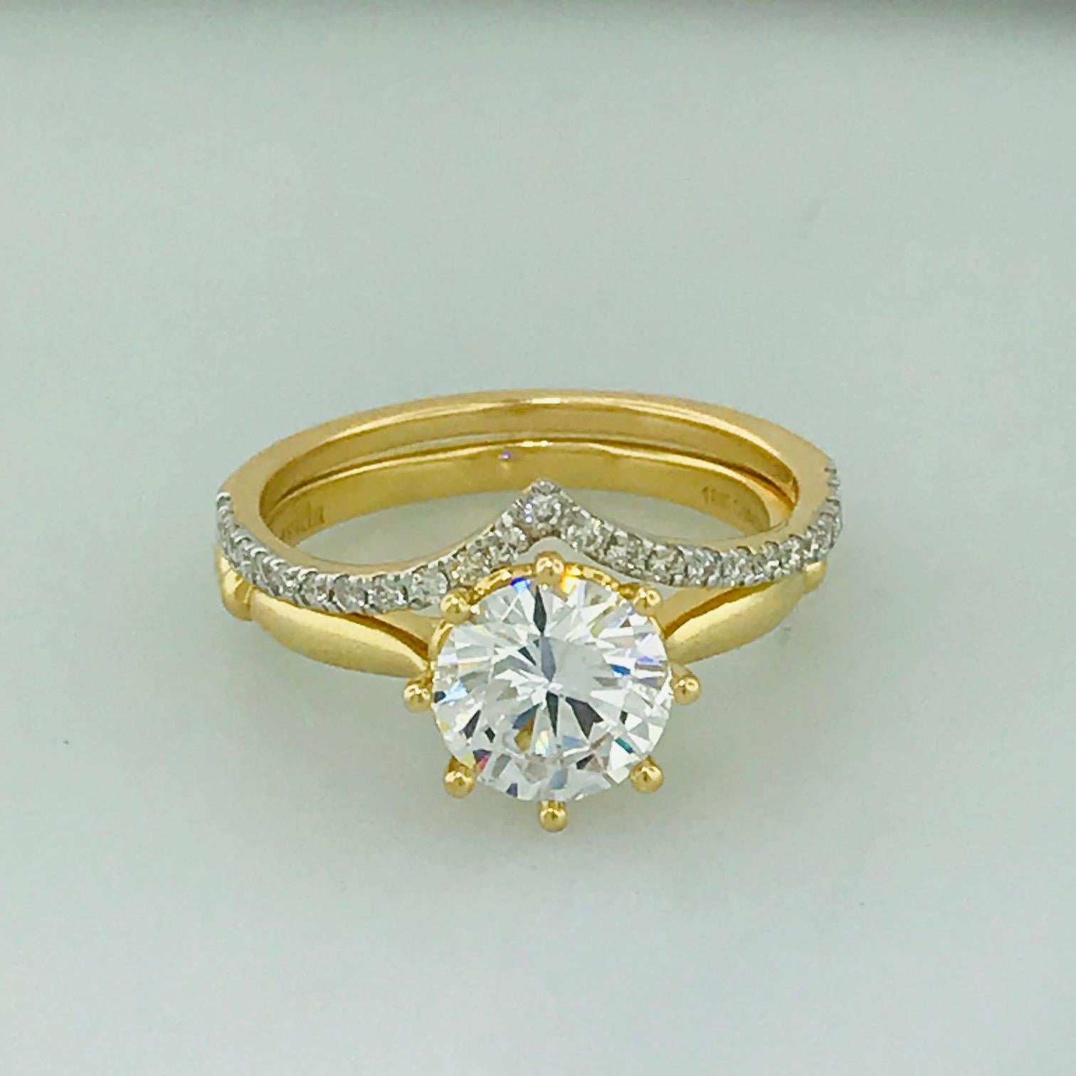 8 prong engagement ring